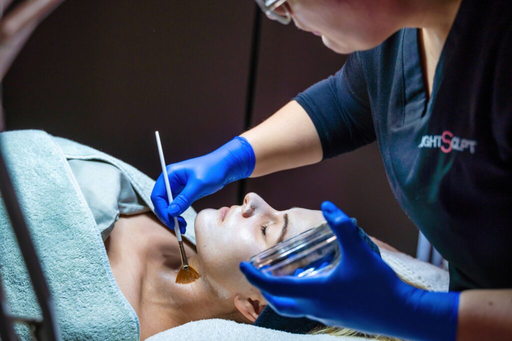 Professional skincare treatment at LightSculpt to improve aesthetic results and support healthy skin.